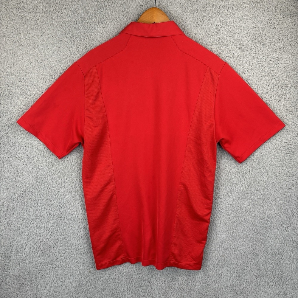 Nike Liberty University Flames Polo Shirt Mens Small Red Golf Casual - Picture 5 of 7